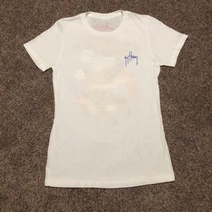 White Guy Harvey short sleeve Tee shirt